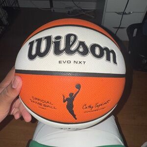 Wilson EVO NXT Basketball WNBA Official Game Ball- Orange and White